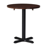 Phoenix Round Cafe Table with Solid Wood Top - Diameter 700mm