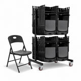 72 Smart Folding Chairs & Trolley Bundle