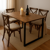 Crossback Stacking Chair - Rustic Oak