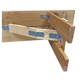 Folding Farm Bench Oak Finish - 6ft (1830mm)