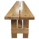 Folding Farm Bench Oak Finish - 6ft (1830mm)