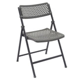 Aran Plastic Folding Chair in shark grey – contemporary, durable and stackable indoor and outdoor seating