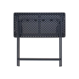 Commercial rectangular cocktail table with folding legs