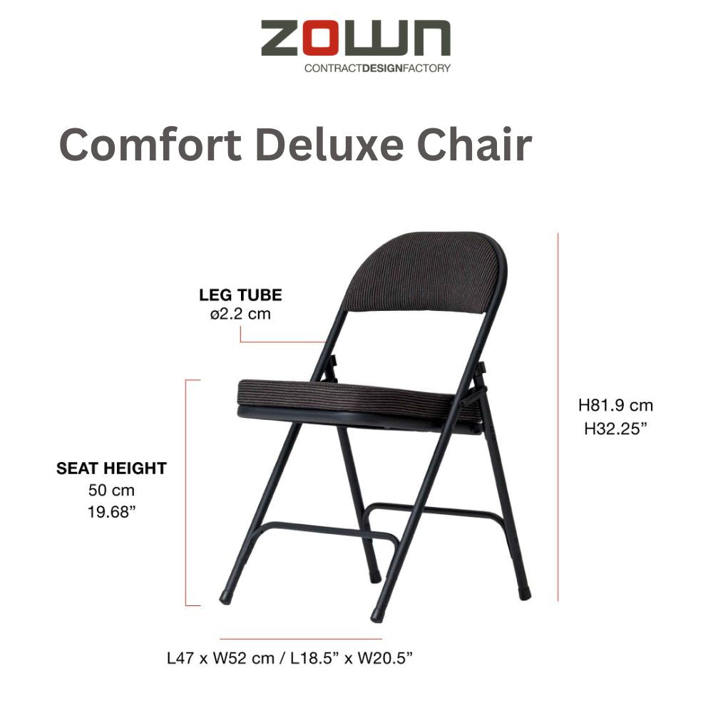 VINGLI Folding Chairs with Padded Seats, Metal Frame with VINGLI Folding Chairs with Padded Seats, Metal Frame with