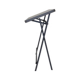 Folding high poseur table for receptions, exhibitions and networking events