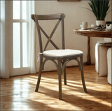 Crossback Stacking Chair - Rustic Oak