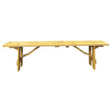 6ft Folding Farm Table & Bench Set – Solid Pine