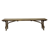 Folding Farm Bench Rustic Finish - 6ft (1830mm)