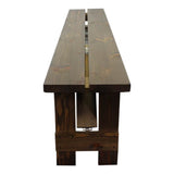 Folding Farm Bench Rustic Finish - 6ft (1830mm)