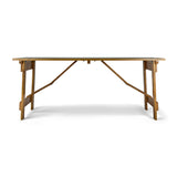 6ft rustic folding farm table made from solid pine