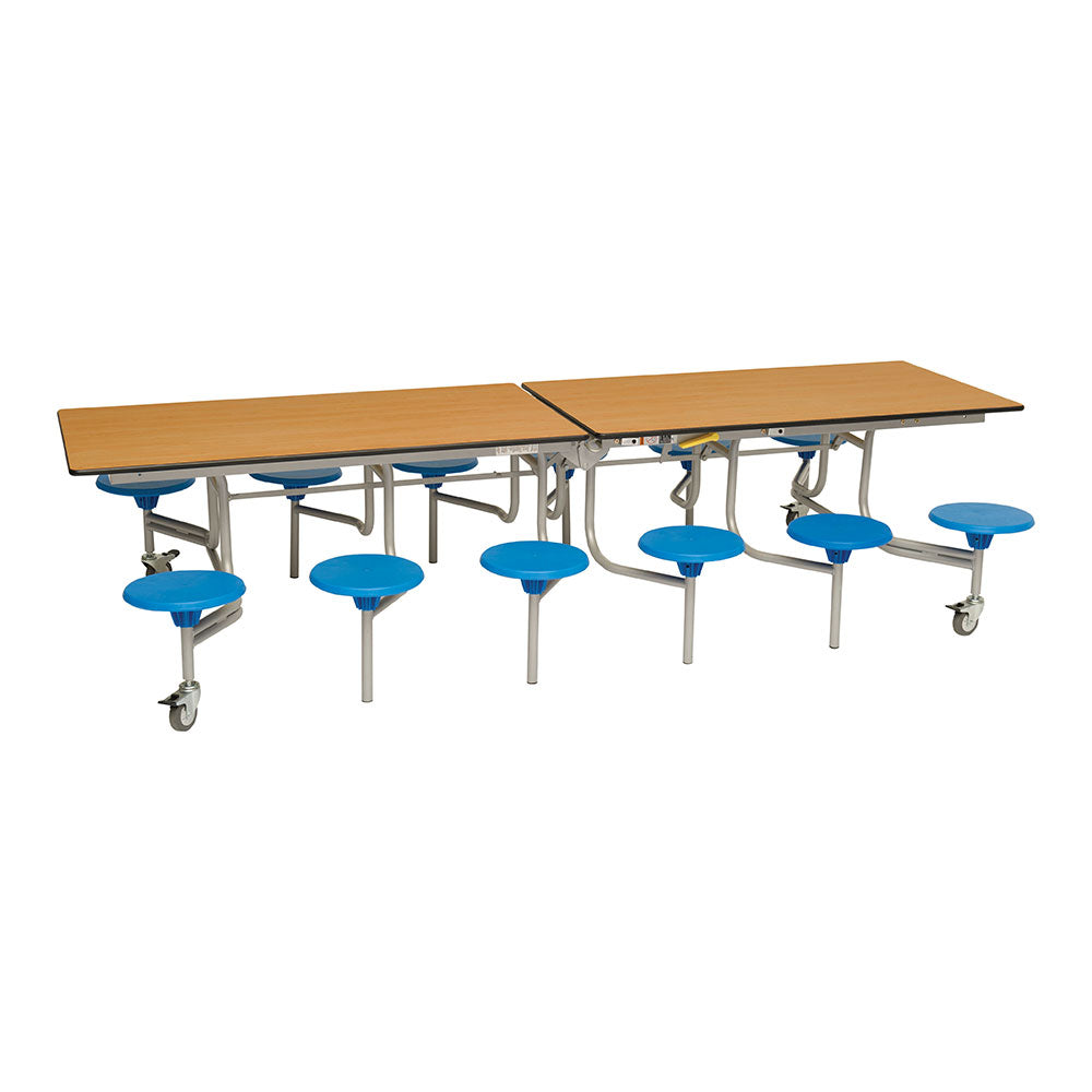 12 Seat Rectangular Mobile Folding Table Seating Unit – Mogo Direct