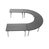 Zown Plastic Folding Table Bundle - 2 XL180 plus 2 XL Moon