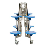 8 Seat Rectangular Mobile Folding Table Seating Unit