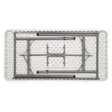 Basics by Mogo - Plastic Folding Trestle Table 4ft x 2ft