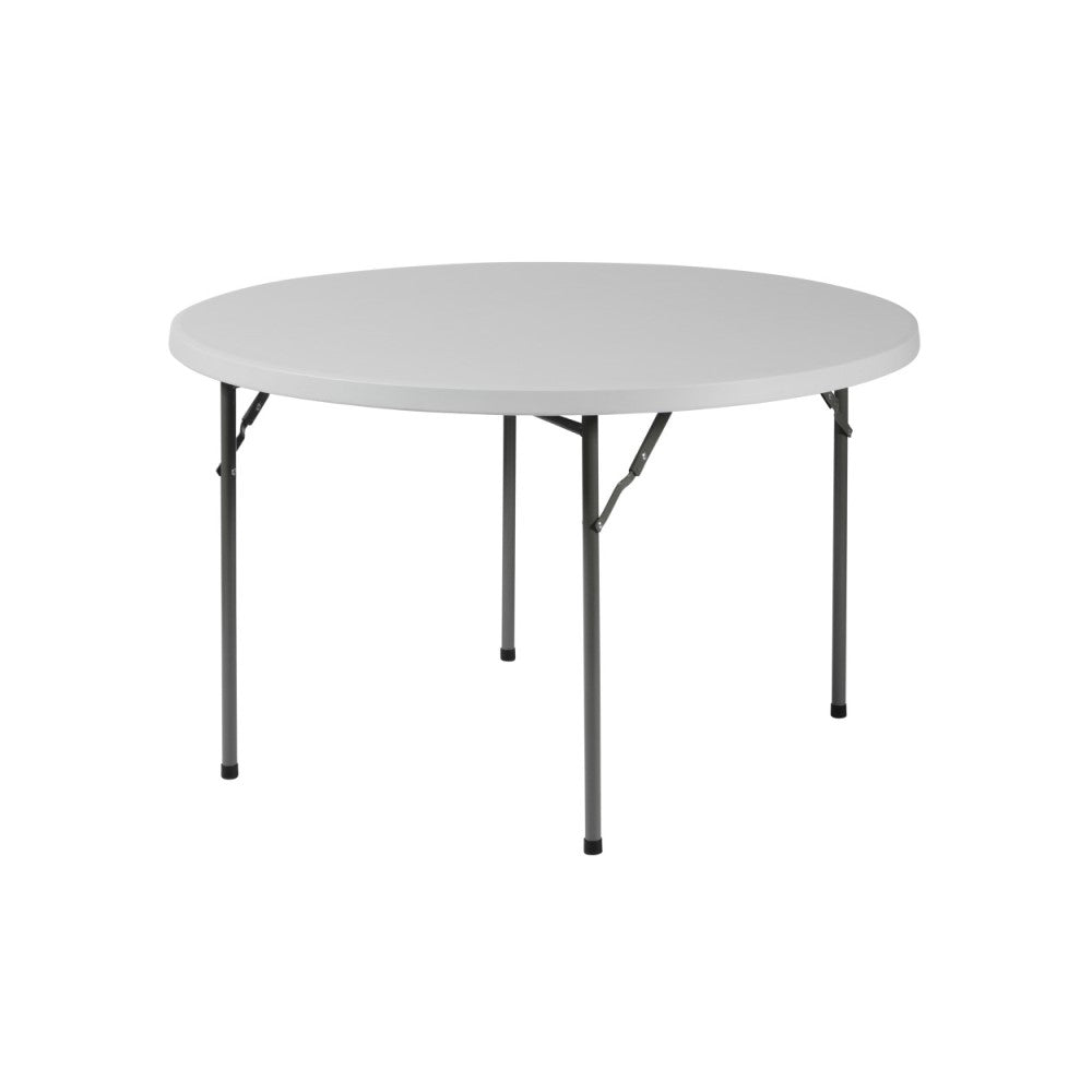 Basics by Mogo - 4ft Round Plastic Folding Banqueting Table (Dia1220mm)