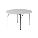 Basics by Mogo - 4ft Round Plastic Folding Banqueting Table (Dia1220mm)
