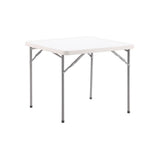 Basics by Mogo - 34in Square Plastic Folding Table (860mm x 860mm)