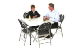 Basics by Mogo - 34in Square Plastic Folding Table (860mm x 860mm)