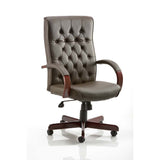 Chesterfield Traditional Leather Faced Executive Office Chair