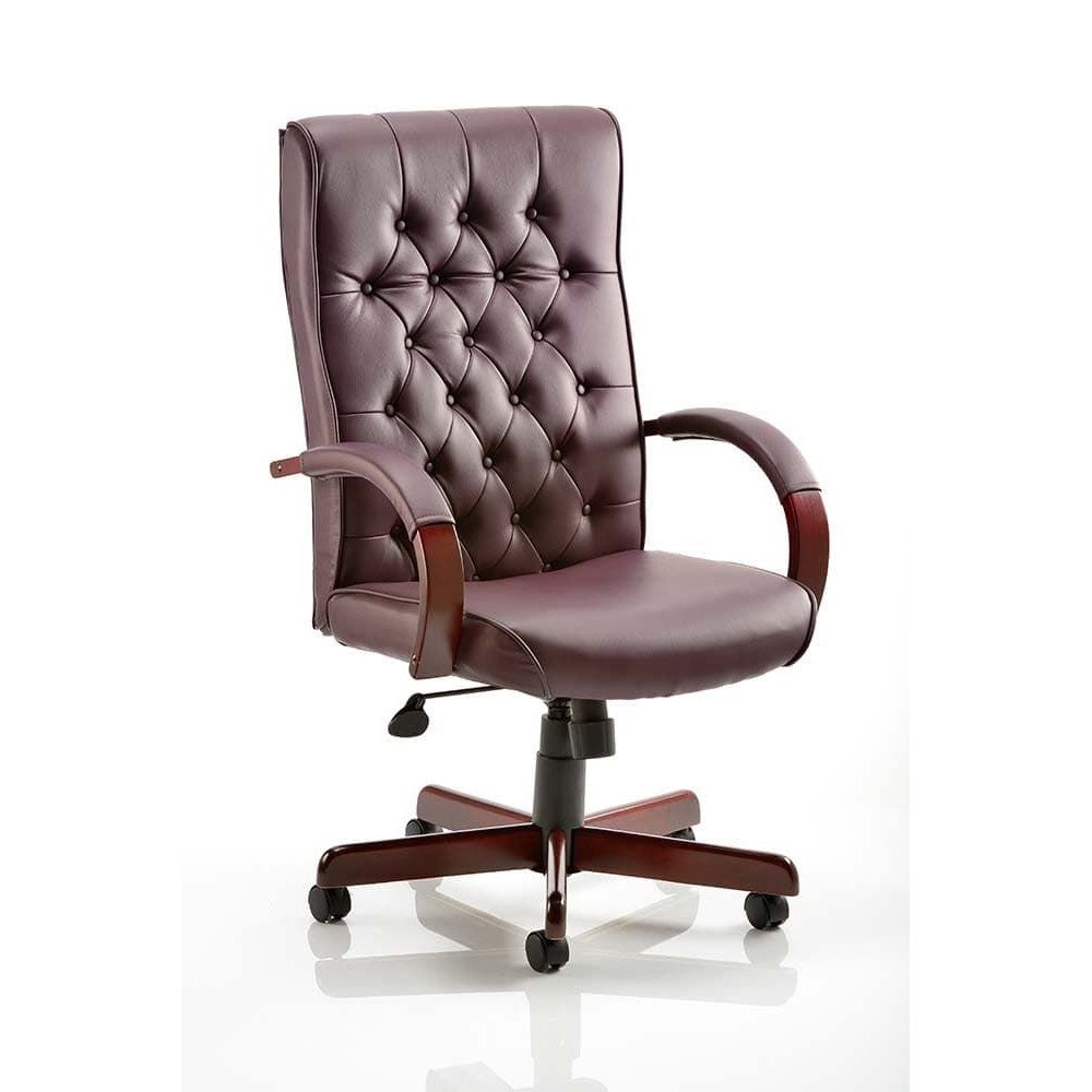 Chesterfield Traditional Leather Faced Executive Office Chair