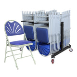 28 Comfort Plus Folding Chairs & Low Trolley