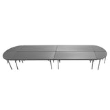 Zown Blow Moulded Plastic Folding Corner Table