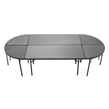 Zown Blow Moulded Plastic Folding Corner Table