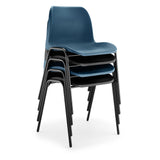 Eco Plastic Stacking Chair - Black - 430mm