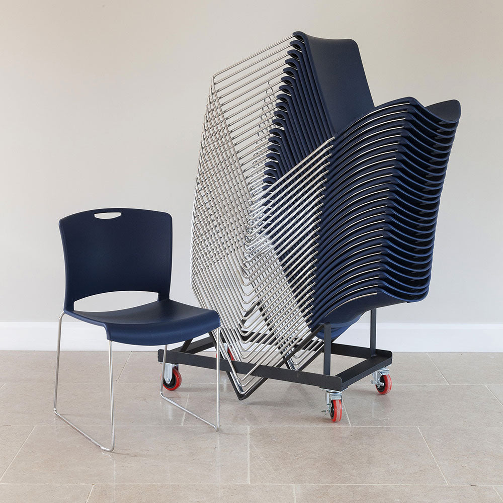 Jasper Stacking Chair Bundle - 40 Chairs & Trolley – Mogo Direct