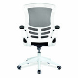 Luna White Medium Back Mesh Task Operator Chair