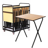 Mogo 25 Folding Exam Desks & Trolley