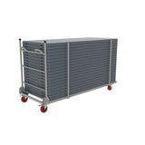 Zown Plastic Folding Table Bundle - 20 Tables & Trolley - 6ft x 2ft 6in