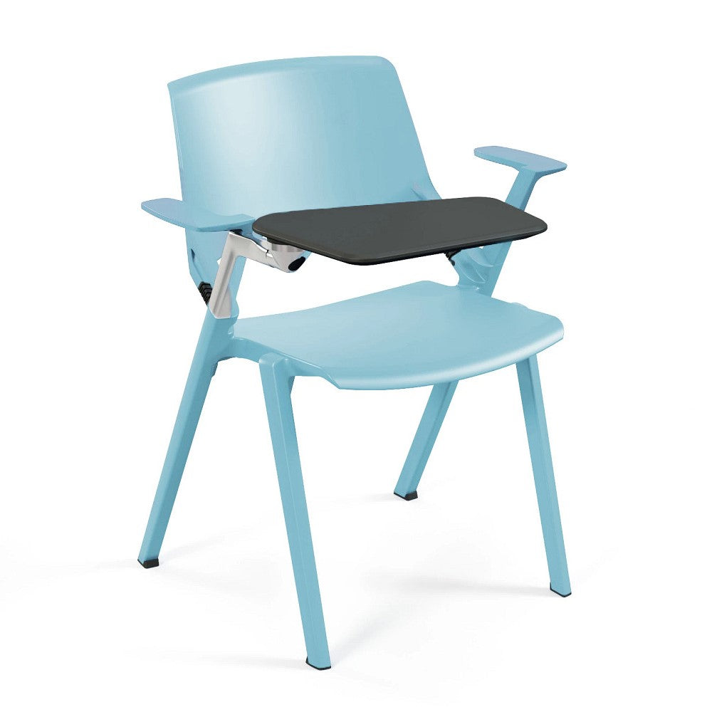 Myke Stacking Chair with Writing Tablet Mogo Direct