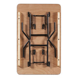 Rectangular Wooden Folding Trestle Table - 4ft x 2ft 6in (1220mm x 760mm)