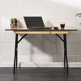 Rectangular Wooden Folding Trestle Table - 4ft x 2ft 6in (1220mm x 760mm)