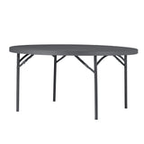 Zown 5ft Round Plastic Folding Table Bundle - 14 Tables & Trolley - Planet150