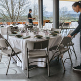 Zown Round Plastic Folding Table - 5ft (1530mm) - Planet 150