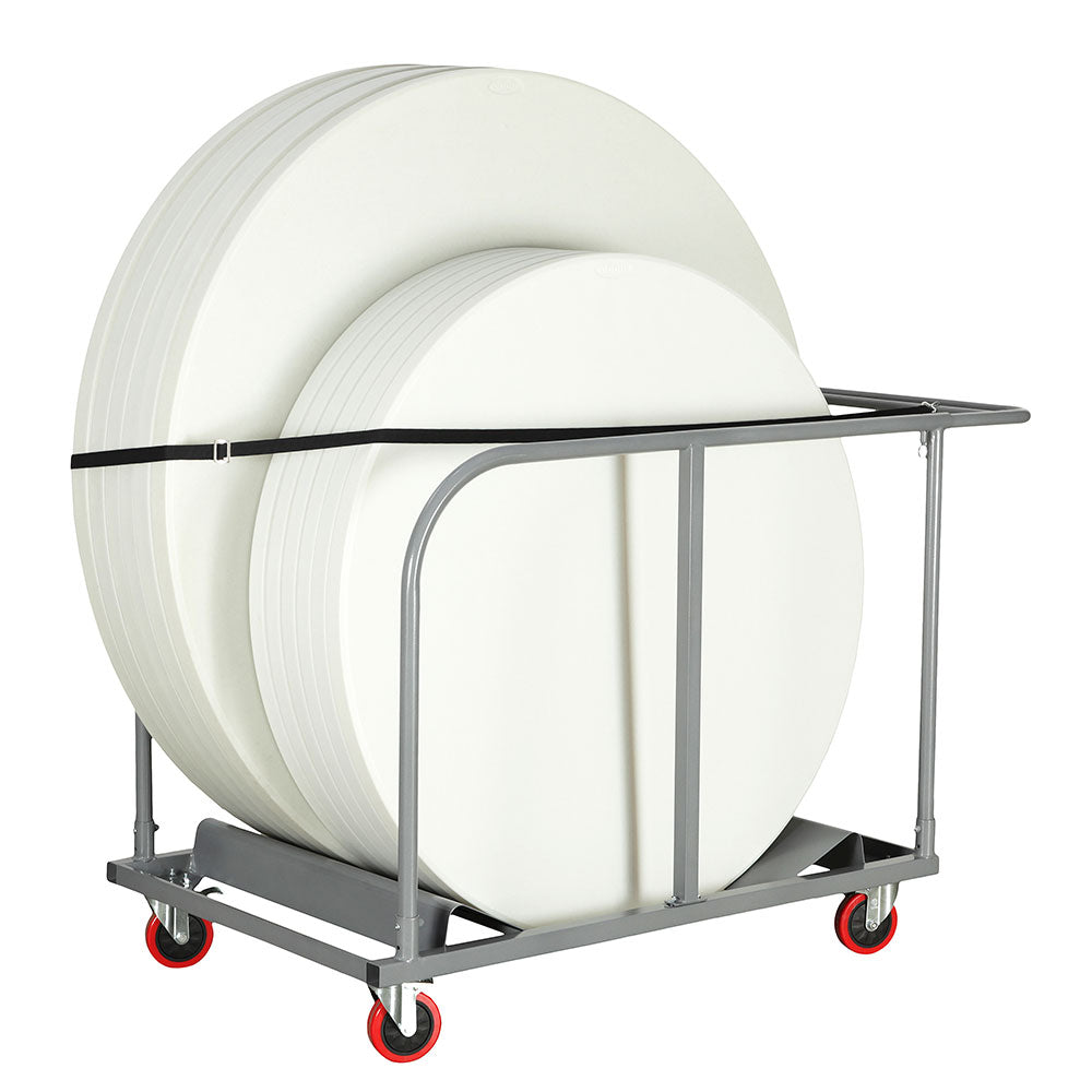 Mogo 18R Table Trolley Round Folding Tables – Mogo Direct