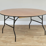 Round Wooden Banqueting Table - 5ft (1530mm)