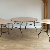 Round Wooden Banqueting Table - 5ft (1530mm)