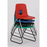 Series E Skid Base Plastic Chair by Hille