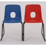 Series E Skid Base Plastic Chair by Hille