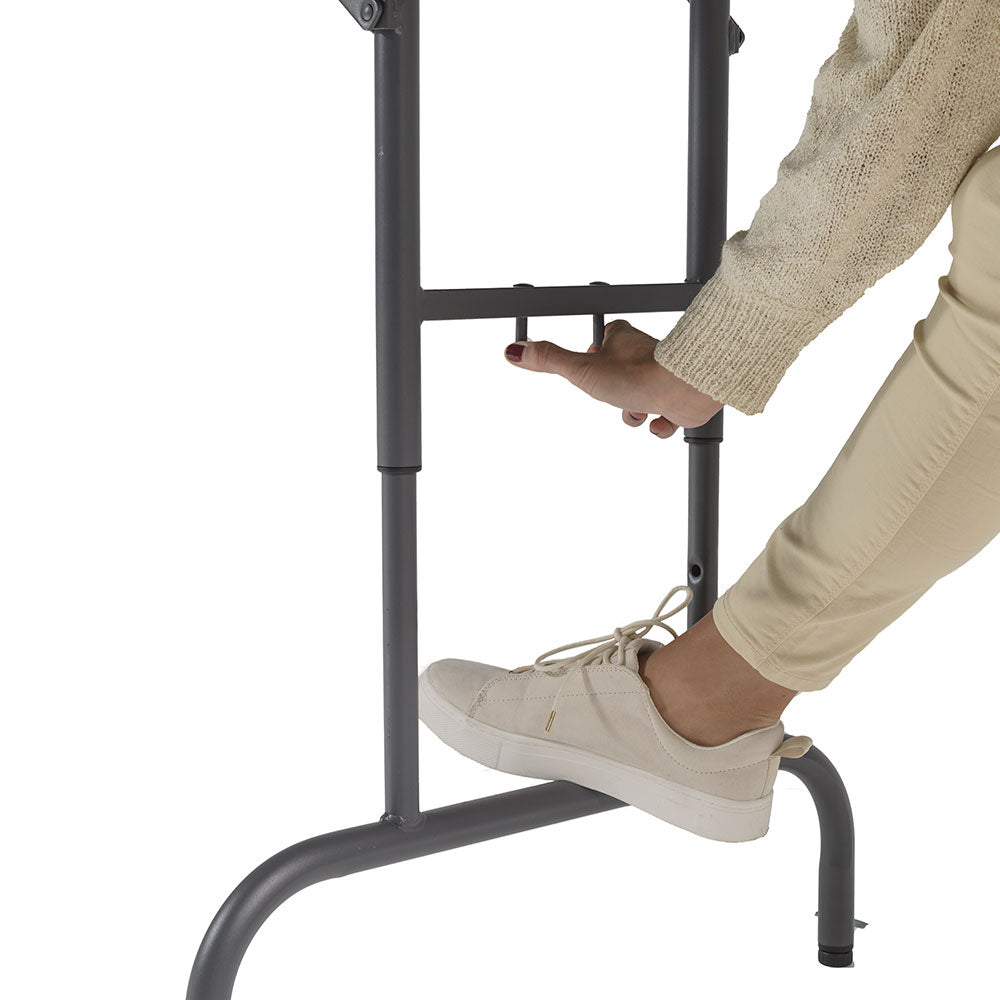 Zown Height Adjustable Rectangular Plastic Folding Table - 6ft x 2ft 6 –  Mogo Direct