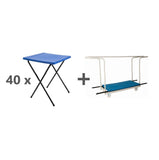 Titan 40 Poly Exam Desks & Trolley