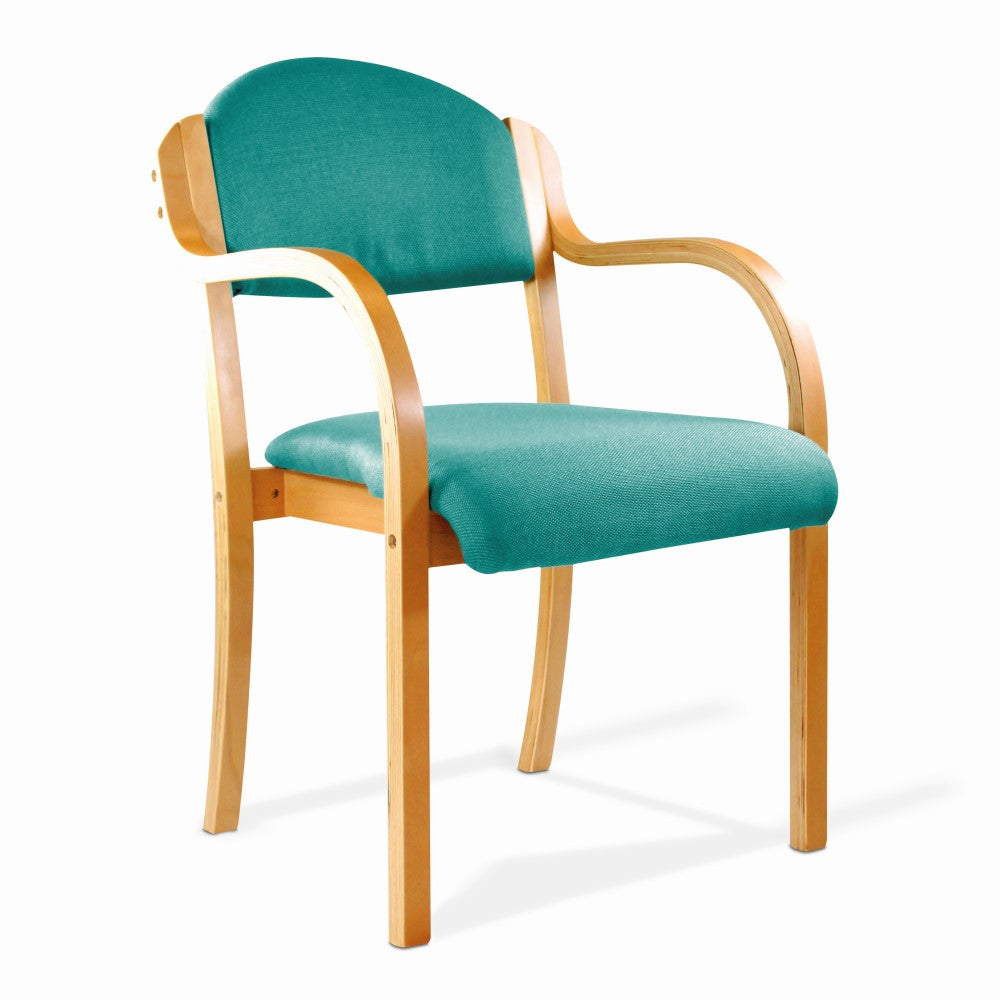 Twyford Wooden Framed Stacking Chair with Arms
