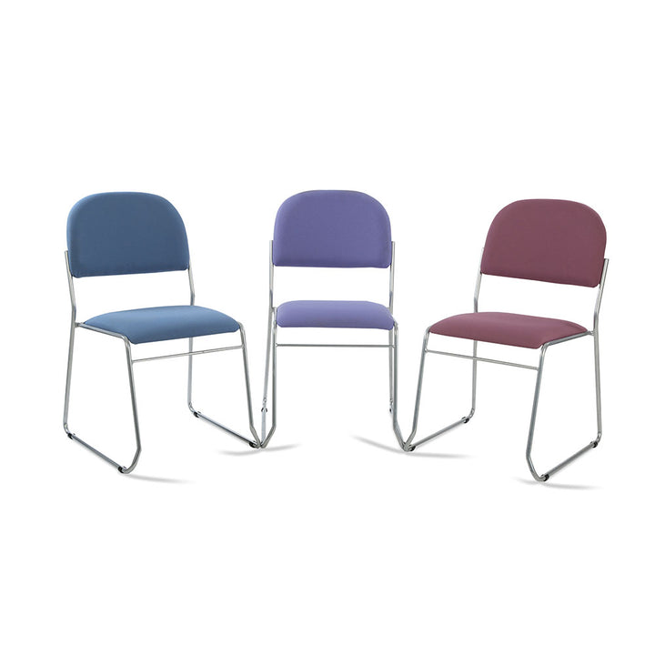 Padded Stackable Chairs Upholstered Stacking Chairs Mogo Direct