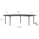 Zown Plastic Folding Table Bundle - 4 XL Moon